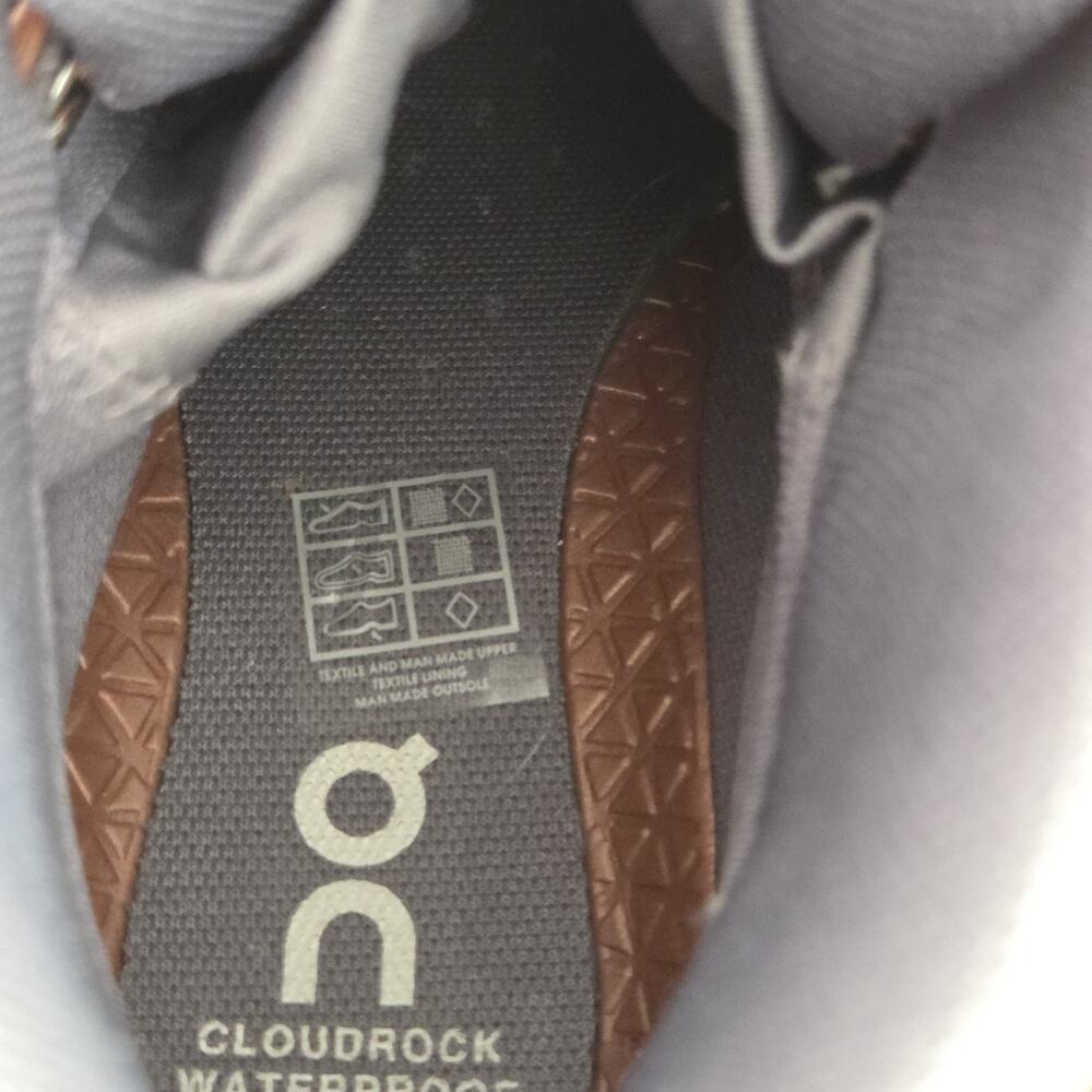 On Cloud Cloudrock Waterproof Hiking Boots Women's Size 8 / EUR 39 Brown Pecan - Picture 6 of 8